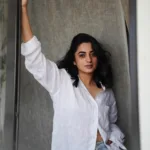 namitha pramod latest styling dress and makeup look photos