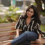 niranjana anoop in jeans with trending top style photos-013
