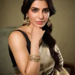samantha ruth prabhu in saree with latest style photos