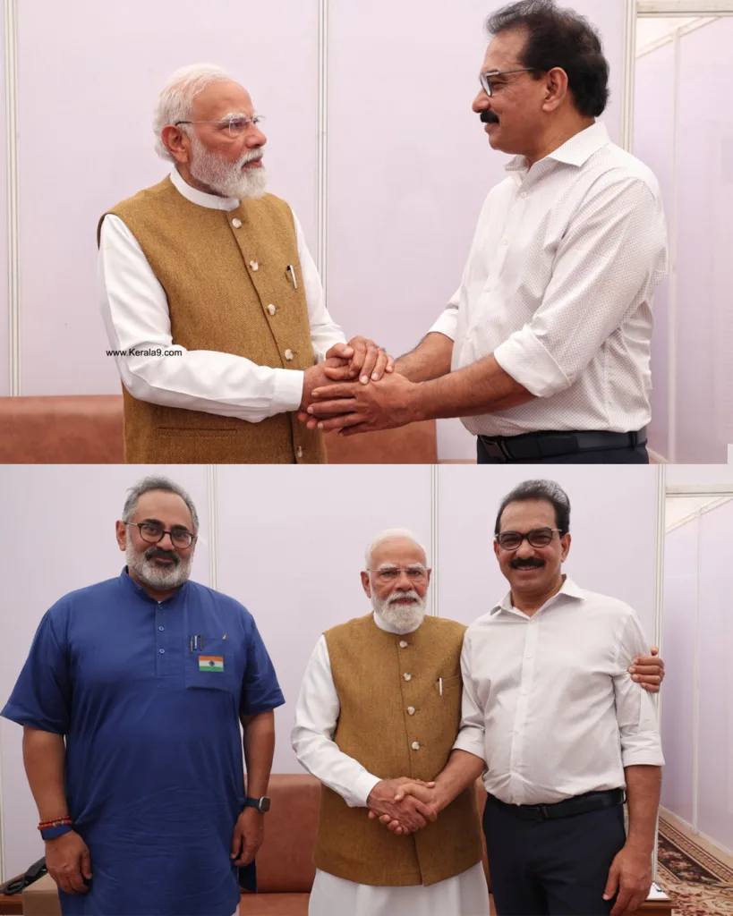 PM Narendra Modi Meets Twenty20 Chief Sabu M. Jacob in Thiruvananthapuram