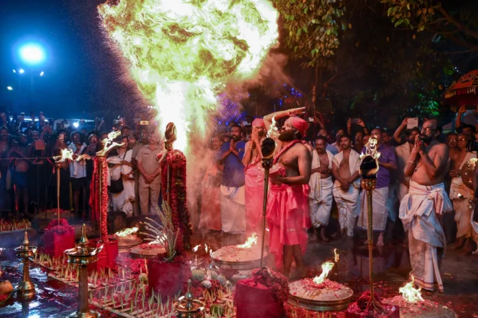 sabarimala guruthi pooja photos 001