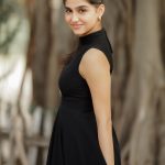 anaswara rajan in black full length dress photos latest-002