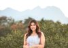 anju kurian in printed frock design ideas photos