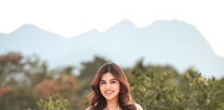 anju kurian in printed frock design ideas photos