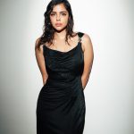 kalyani priyadarshan glamour photoshoot in black gown style dress-011