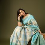 madonna sebastian in pastel colour saree style photo-001