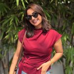 namitha pramod in jeans with simple top ideas photos