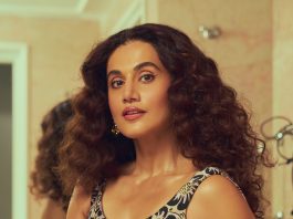 Taapsee Pannu taapsee pannu in bodycon short dress with curly hair style photos