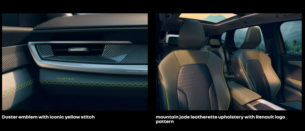 renault duster 2026 interior images
