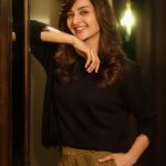 manju warrier in black and olive green out outfit combination photos-002