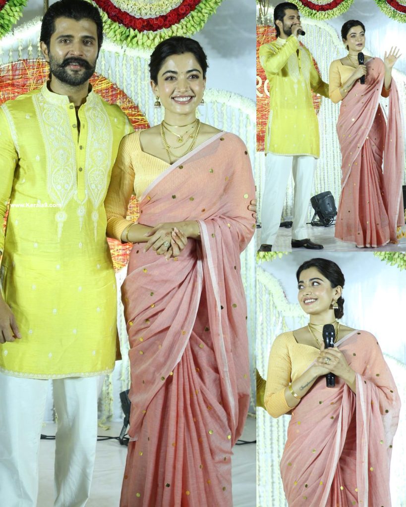 Vijay Deverakonda and Rashmika Mandanna before wedding reception