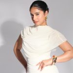 nayanthara chakravarthy in white short gown dress photos