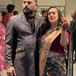 yuvraj singh with wife hazel keech at Arjun Tendulkar wedding photos