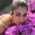 nayanthara in dot print frock photos-006