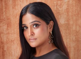 Remya Nambeesan remya nambeesan in black outfit paired with snake themed earrings photos
