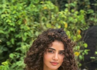 anupama parameswaran in yellow colour frock outfit style photos