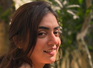 nazriya nazim in nude makeup look photos