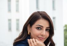 kajal aggarwal in denim co ord set trending ideas photos