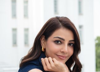kajal aggarwal in denim co ord set trending ideas photos