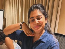 Manjima Mohan manjima mohan in classic button down long sleeved shirt in a rich navy blue shade