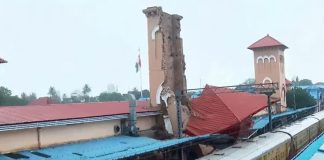 Clock Tower Collapses at Kozhikode Railway Station; Major Disaster Averted