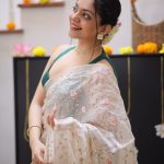 actress ahana onam outfit ideas onam saree by SIAH by Ahadishika
