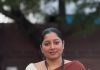 actress anumol in brown cotton saree with contrast blouse ideas photos