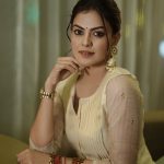 actress anusree in pastel color churidar designs photos