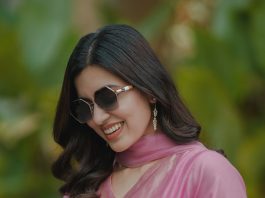 Anju Kurian anju kurian in contemporary pastel pink ethnic suit set consisting of a straight cut kurti matching trousers and a dupatta photos