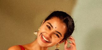 anupama parameswaran in saree photos