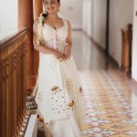 celebrities onam outfit ideas bye Felicia Designs actress esther anil