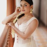 esther anil in latest trending outfit and makeup for function photos