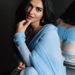 kayadu lohar in light blue saree with long sleev blouse ideas photos-007
