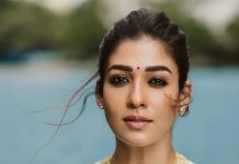 nayanthara in white saree with jasmine flower look pics