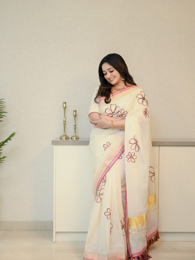 onam outfit saree ideas Laksyah by Kavya Madhavan