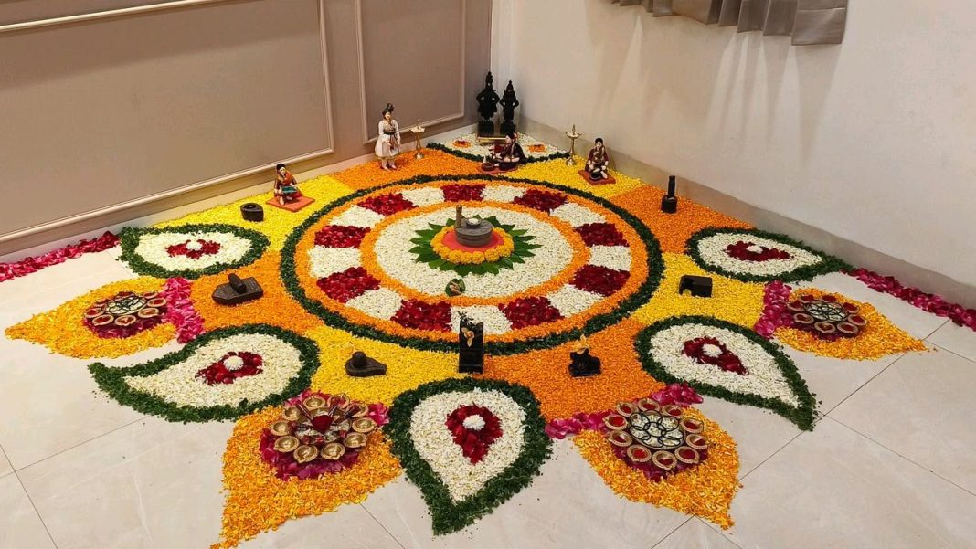onam pookalam design