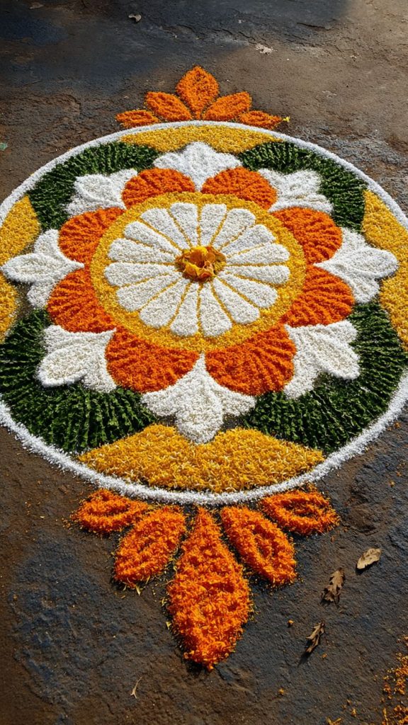 onam pookalam design