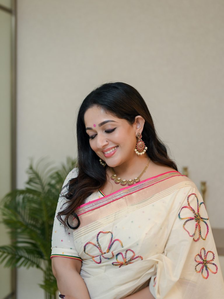 onam saree ideas Laksyah by Kavya Madhavan