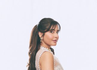 Raashi Khanna raashi khanna in lightweight sheer white fabric saree with matching sleeveless blouse with a sheer mesh illusion neckline photos
