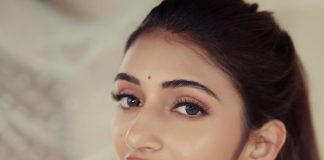 Sreeleela sreeleela in Ivory colour saree with multicolour border and tube style matching embroidered blouse pics