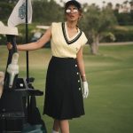 sreeleela in golf dress outfit photos