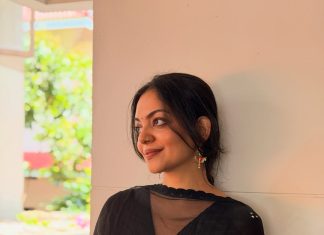 ahana krishna in full black churidar styling pics