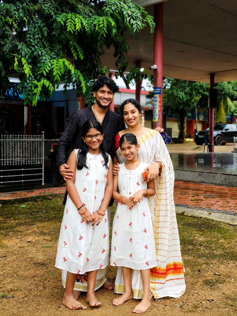 akhil marar family Onam Celebration photos