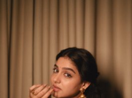 anaswara rajan in saree with latest trending blouse designs photos