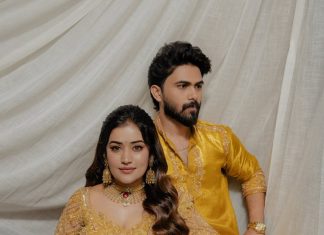 TV Actor and Bigg Boss Malayalam Season 7 Winner Anumol Marries Bhuvanesh in Guruvayur anumol anukutty marriage photo