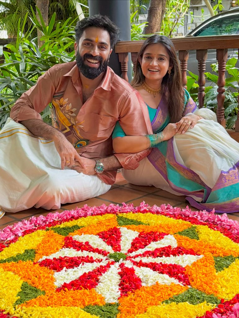 govind padmasoorya wife Gopika Anil Onam Celebration photos