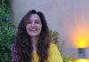 manju warrier in yellow saree with kalamkari blouse pics