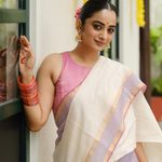 namitha pramod onam saree photos