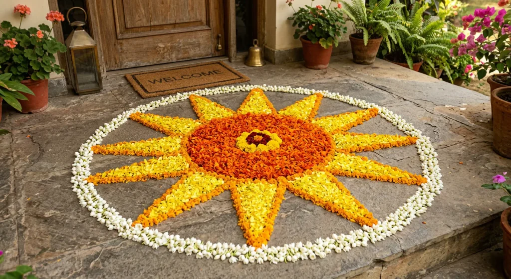 onam pookalam design photos latest