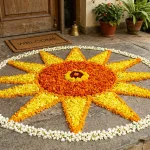 onam pookalam design photos latest